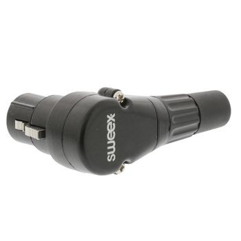 Stecker XLR 3-Pin Female vernickelt Schwarz