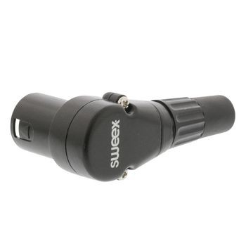 Stecker XLR 3-Pin Male vernickelt Schwarz