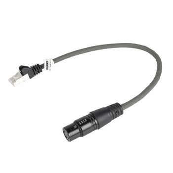 XLR-Digital-Kabel XLR 3-pol. female - RJ45 Stecker 0.30 m Dunkelgrau